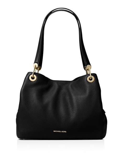 michael kors raven pebble|Michael Kors Raven Large Pebbled Leather Shoulder .